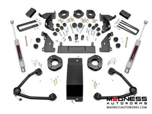 Chevrolet Silverado 1500 4WD Combo Lift Kit w/ Upper Control Arms - 4.75" Lift - Cast Aluminum